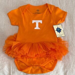 Vibrant Orange Tutu Baby Dress